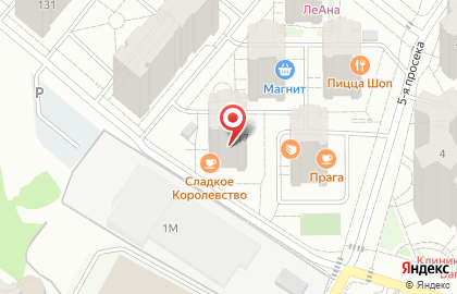 Сладкое Королевство в Октябрьском районе на карте
