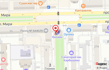 Билайн, сеть салонов связи на проспекте Культуры на карте