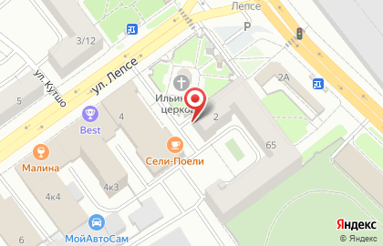Салон ортопедии и медицинской техники Орто+Доктор на улице Лепсе на карте