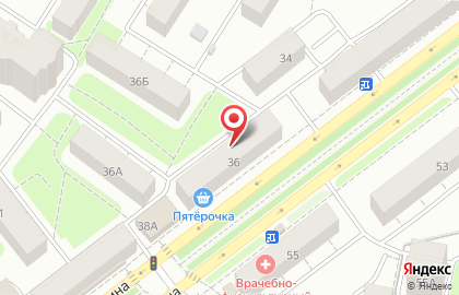 Сеть супермаркетов Пятерочка на проспекте Ленина на карте