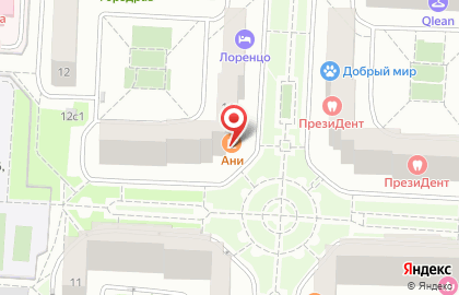 Кафе-бар Ани на Лермонтовском проспекте на карте