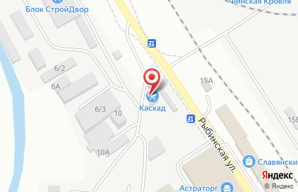 Завод кровли и фасада Каскад на Рыбинской улице на карте