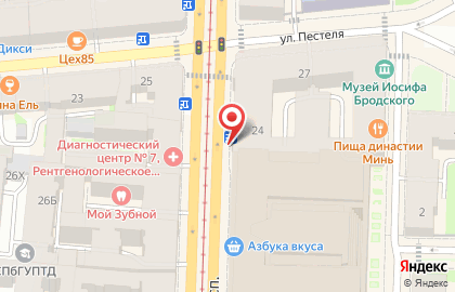 Винный бутик Joia на Литейном проспекте на карте
