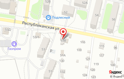Магазин Живое пиво №1 в Железнодорожном округе на карте