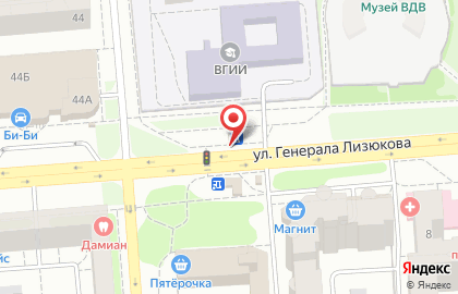 Кафе быстрого питания Робин Сдобин на улице Генерала Лизюкова на карте