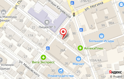Фирменный магазин Великолукский мясокомбинат на улице Ногина на карте