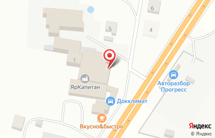 Автокомплекс в Ярославле на карте