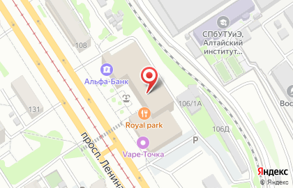 Банкомат Альфа-Банк, АО на проспекте Ленина, 106 на карте