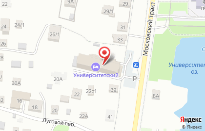 Гостевой дом Университетский на карте
