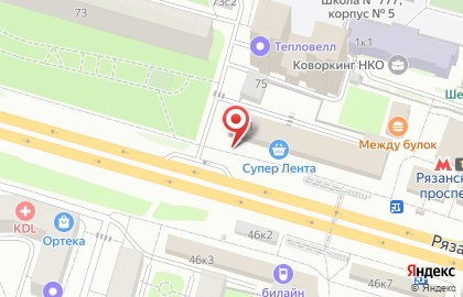 Кофейня МакКафе на Рязанском проспекте на карте