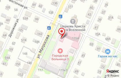 Городская больница №3, г. Барнаул в Железнодорожном районе на карте
