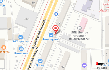 Автомагазин Автоспутник на Кузнецком проспекте на карте
