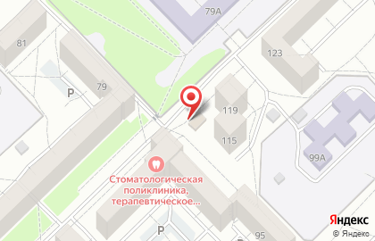 Продуктовый магазин Дебют в Центральном районе на карте