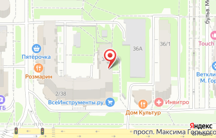 Салон красоты Премиум на проспекте Максима Горького на карте