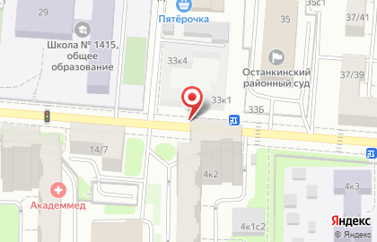 Гепард чоп на 1-й Останкинской улице на карте