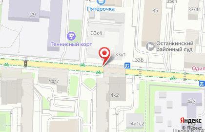 ООО Сонас на 1-й Останкинской улице на карте