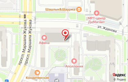 Аптека ВитаФарм на проспекте Маршала Жукова на карте