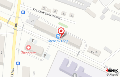 Торговый дом Мебель Град в Благовещенске на карте