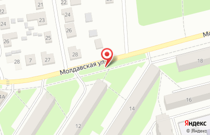 Зебра на Молдавской улице на карте