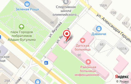 Бугульминская центральная районная больница на улице Владимира Ленина на карте