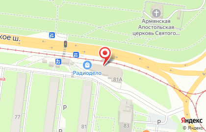 Продуктовый магазин на Московском шоссе на карте