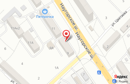 Магазин На крючке на Наугорском шоссе на карте