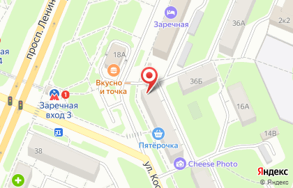 Магазин Товары для дома на улице Космонавта Комарова на карте