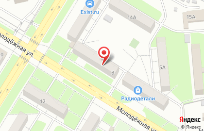 Служба заказа товаров аптечного ассортимента Аптека.ру на Молодёжной улице в Новокуйбышевске на карте