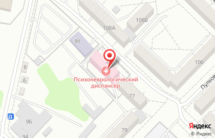 Иркутский областной психоневрологический диспансер на улице Ленинградской на карте