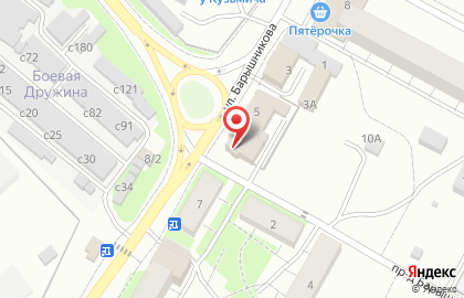 Страховая компания СберСтрахование в проезде Барышникова на карте