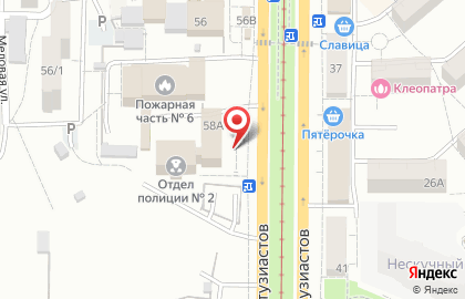 Межрайонный отдел вневедомственной охраны по г. Саратову на проспекте Энтузиастов на карте