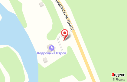 Кедровый остров на карте