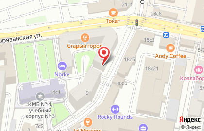 Бриз на Новорязанской улице на карте