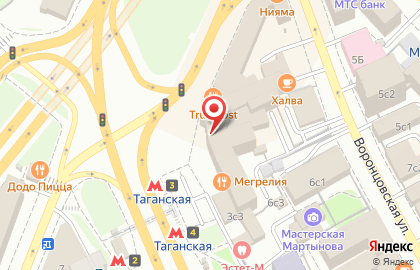 Школа иностранных языков Allada School на Воронцовской улице на карте