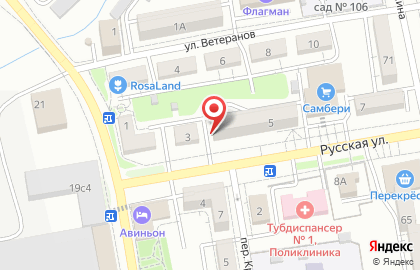 Магазин детских товаров Малыш на Русской улице на карте