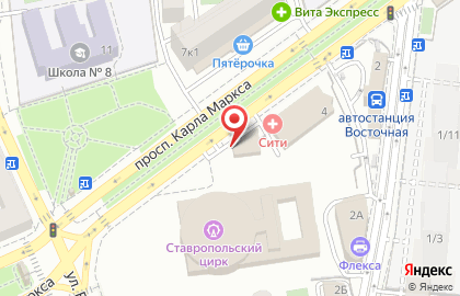 Юридическая компания Дорожное Право в Ставрополе на карте