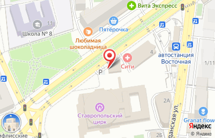 Единый визовый центр в Ставрополе на карте