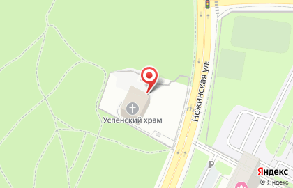 Храм успения Пресвятой Богородицы в Матвеевском на карте