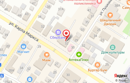 Магазин косметики и бытовой химии Семь+Я на улице Карла Маркса на карте