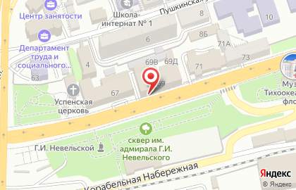 Акционерный коммерческий банк АКБ Авангард на Светланской улице на карте