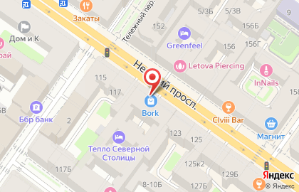 Сеть ирландских пабов Finnegan`s на площади Александра Невского I на карте