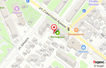 Центр реабилитации наркозависимых "Решение" на улице Советской Армии на карте