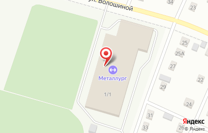 Стадион Металлург на Пролетарской улице на карте