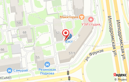 ОАО Сибирский банк Сбербанка России на улице Фрунзе на карте