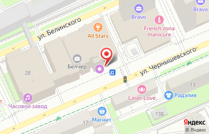 Курьерская служба Foxexpress на улице Чернышевского на карте