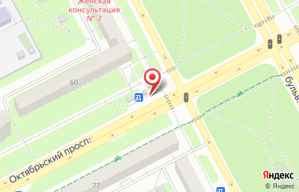 Киоск по продаже печатной продукции Агентство ежедневных новостей на Октябрьском проспекте, 60 киоск на карте