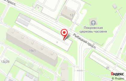 Автостоянка на Рыбацком проспекте, 19а на карте