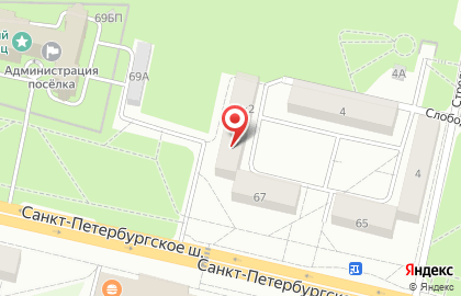 Банкомат Банк Санкт-Петербург на Санкт-Петербургском шоссе, 67/2 на карте