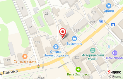 Туристическая фирма Четыре сезона в Нижнем Новгороде на карте