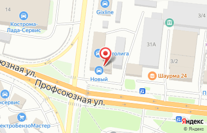 Социальная парикмахерская ГоТэ в Костроме на карте